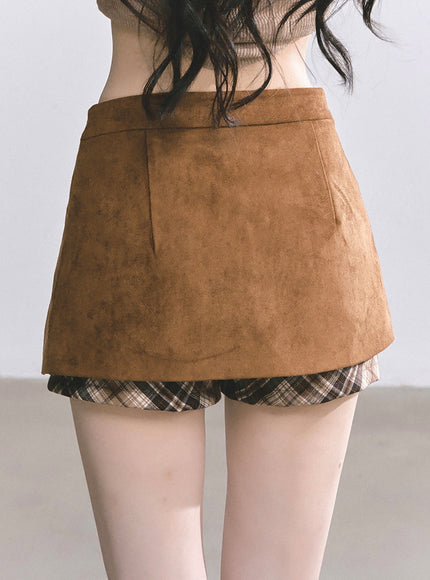 Classic Brown Jacket Skirt Set