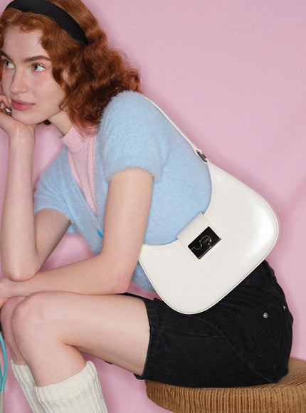 Colette Curve Bag - White