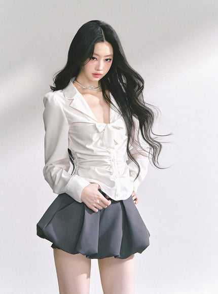 Pure Bow Blouse