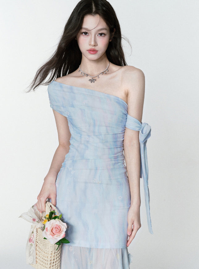 Ocean Whisper Gown Maxi Dress