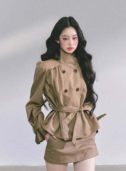 City Chic Ensemble Set - Brown