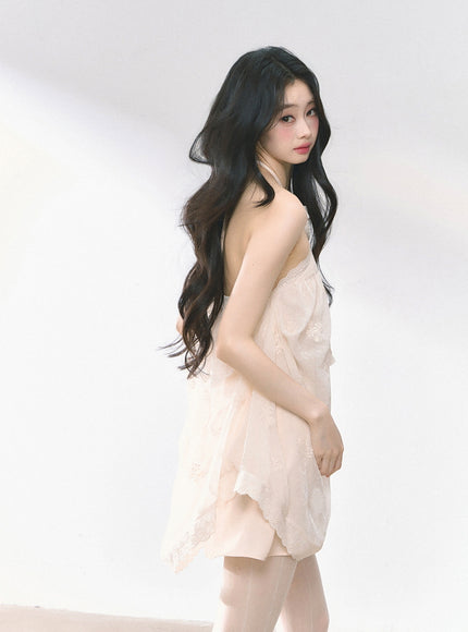 Blossom Corsage Mini Dress