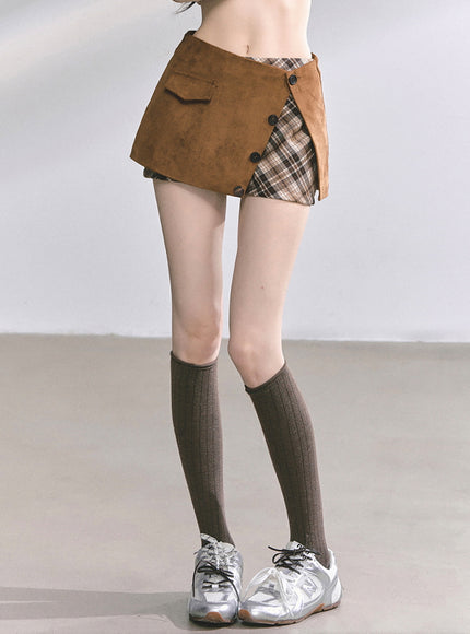 Classic Brown Jacket Skirt Set