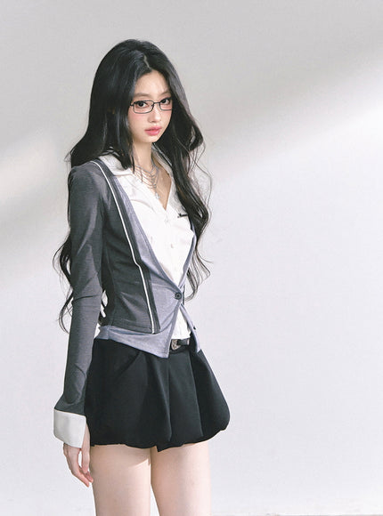 Smart Glow Shirt Cardigan