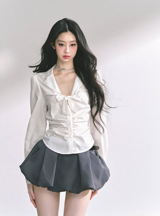 Pure Bow Blouse