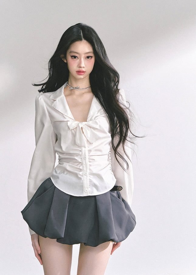 Pure Bow Blouse