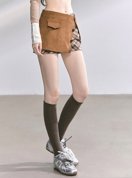 Classic Brown Jacket Skirt Set