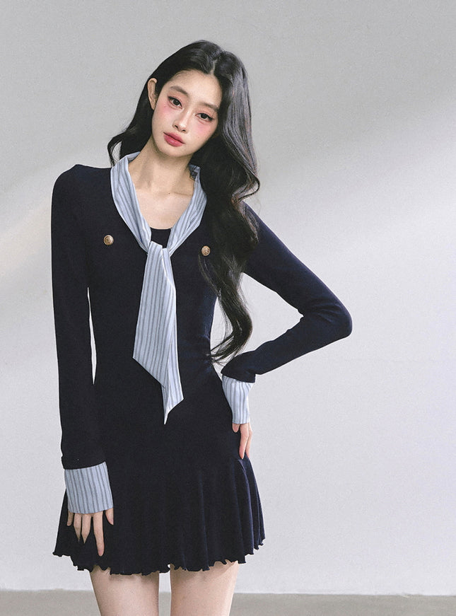 Scholar Charm Tie Dress