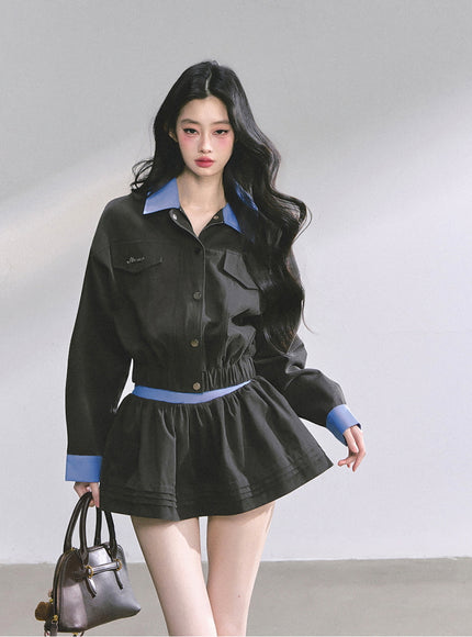 Contrast Collar Set