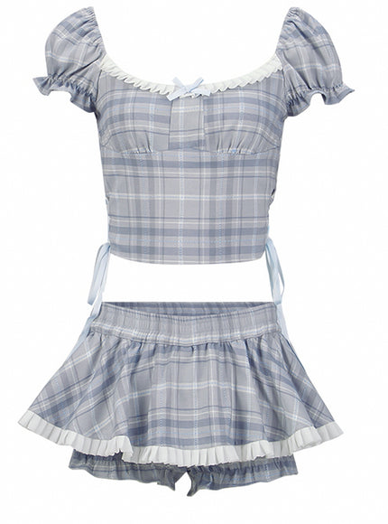 Plaid Crush Babydoll Set