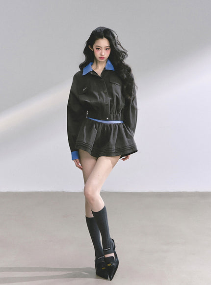 Contrast Collar Set