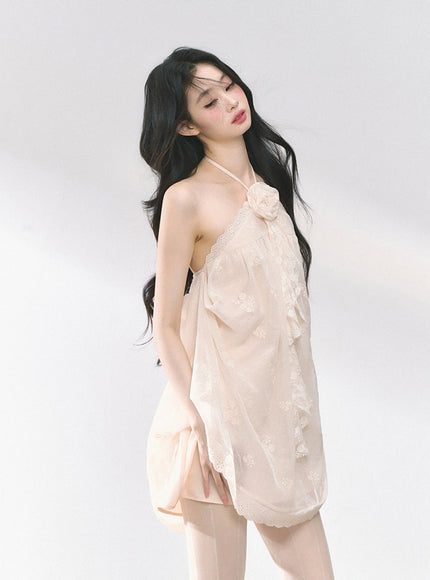 Blossom Corsage Mini Dress