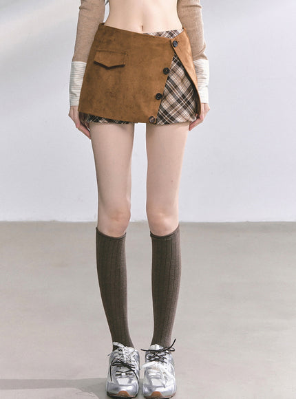 Classic Brown Jacket Skirt Set