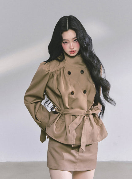 City Chic Ensemble Set - Brown