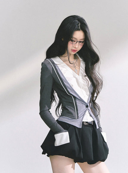Smart Glow Shirt Cardigan