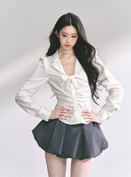 Pure Bow Blouse