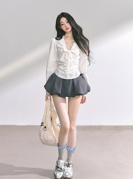 Pure Bow Blouse