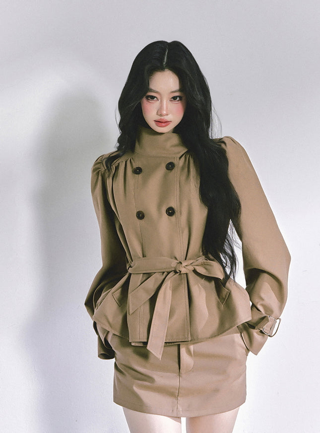 City Chic Ensemble Set - Brown