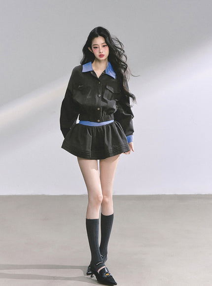 Contrast Collar Set