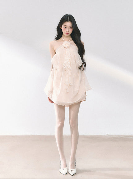 Blossom Corsage Mini Dress