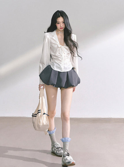 Pure Bow Blouse