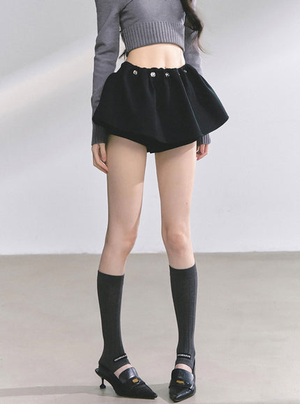 Preppy Black Skirt