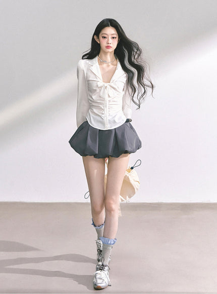 Pure Bow Blouse