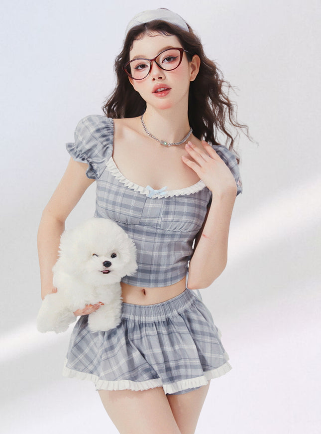 Plaid Crush Babydoll Set