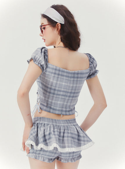 Plaid Crush Babydoll Set