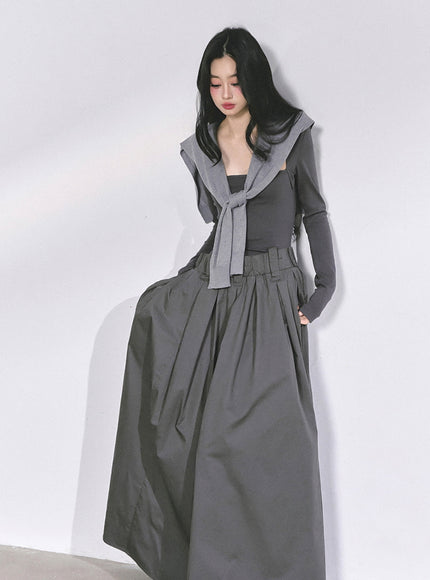 Timeless Gray Maxi Dress