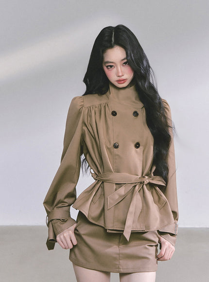 City Chic Ensemble Set - Brown