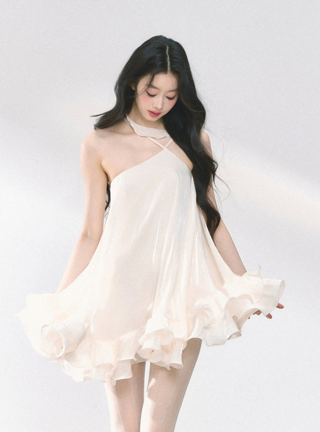 Pearl Rosett Ruffle Dress