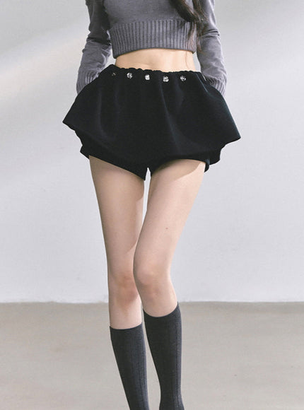 Preppy Black Skirt