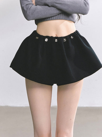 Preppy Black Skirt