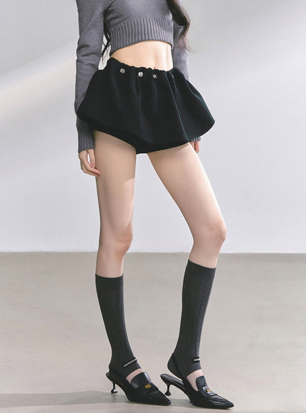 Preppy Black Skirt