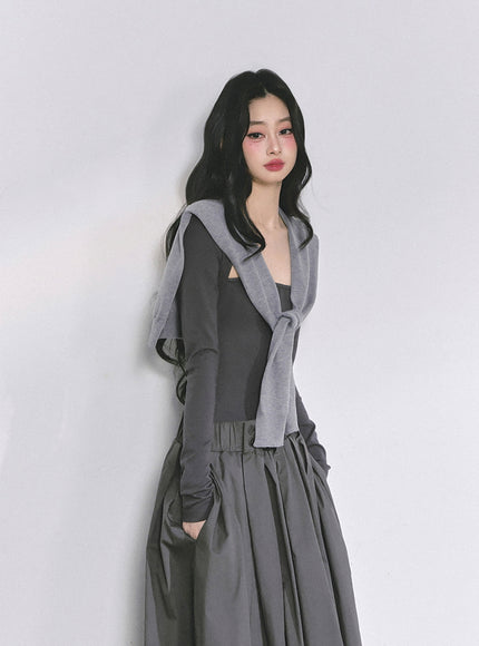 Timeless Gray Maxi Dress
