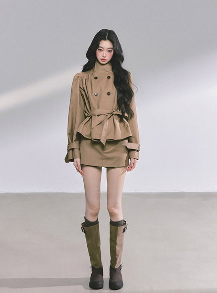 City Chic Ensemble Set - Brown
