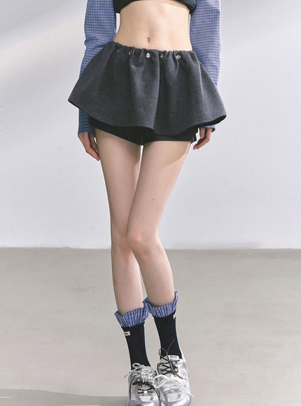 Preppy Gray Skirt