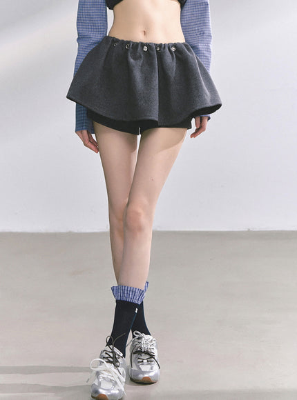 Preppy Gray Skirt