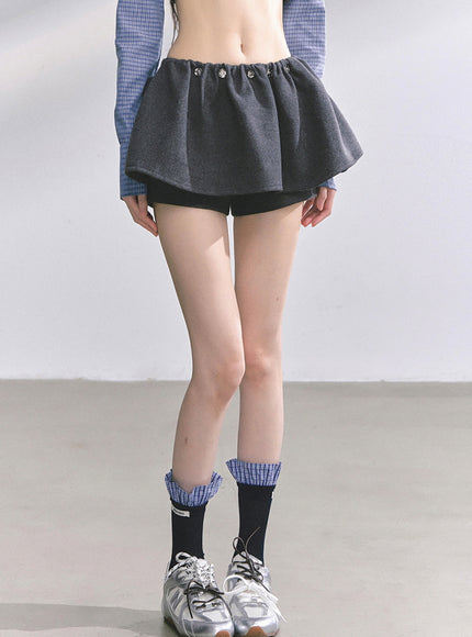 Preppy Gray Skirt