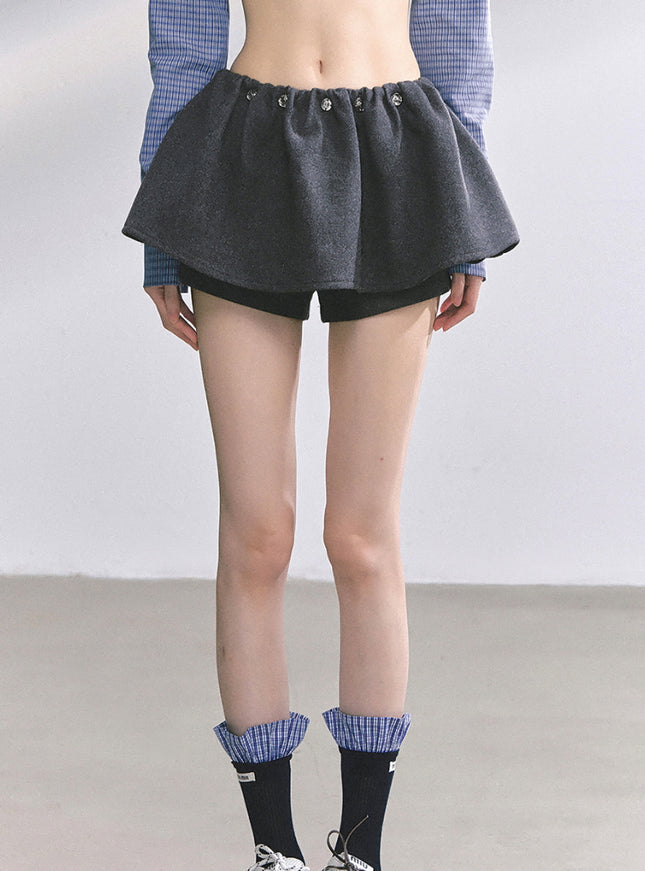 Preppy Gray Skirt
