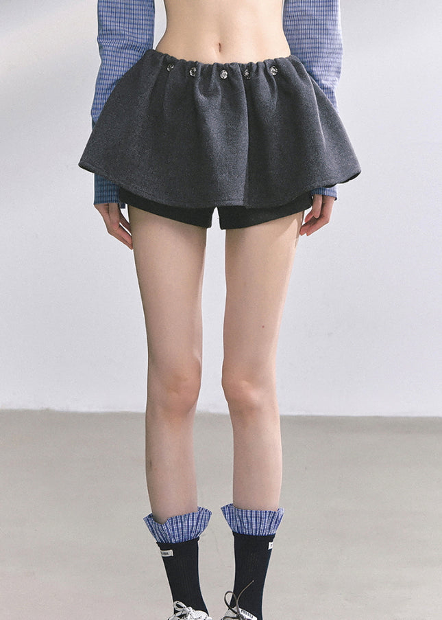 Preppy Gray Skirt