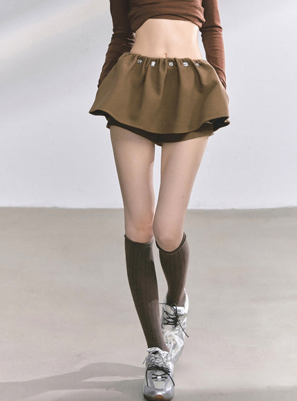 Preppy Brown Skirt