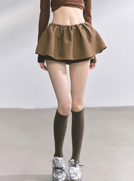 Preppy Brown Skirt