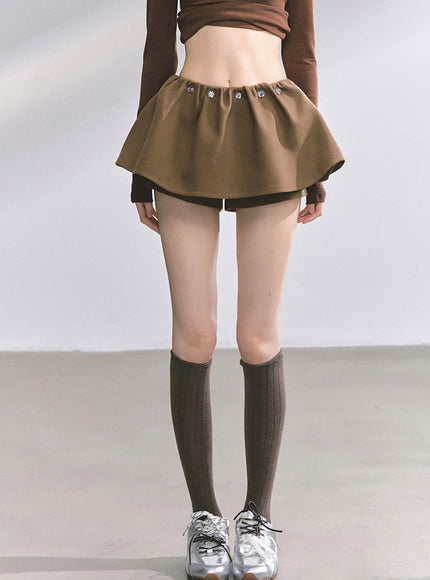 Preppy Brown Skirt