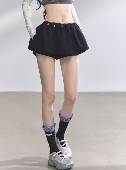 Preppy Navy Skirt