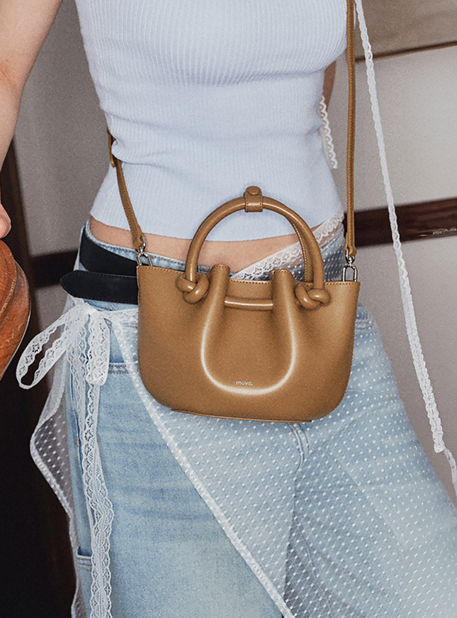 Mochi Mini Tote Bag - Brown