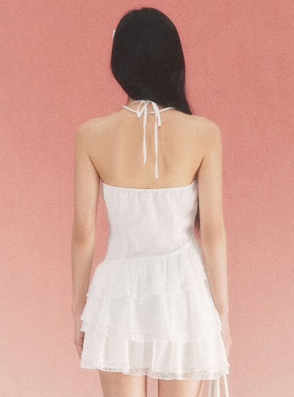 Ruffled Sleeveless Mini Dress