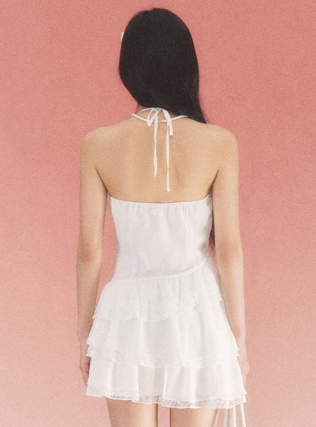 Ruffled Sleeveless Mini Dress
