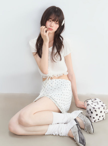 Peter Pan Collar Cropped Blouse